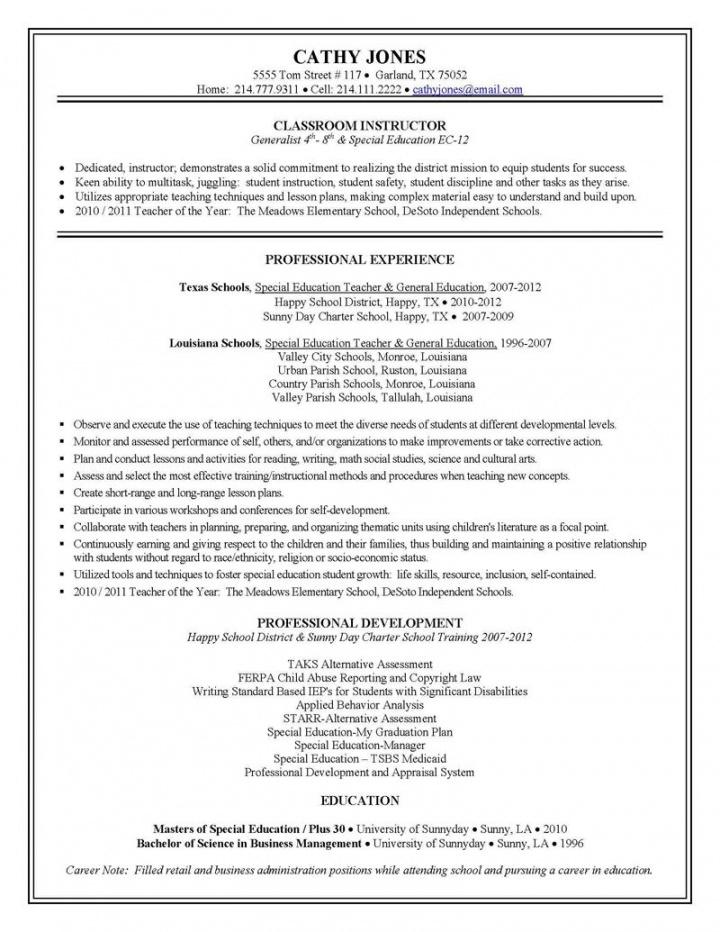 Editable Special Education Teacher Resume And Cover Letter ...