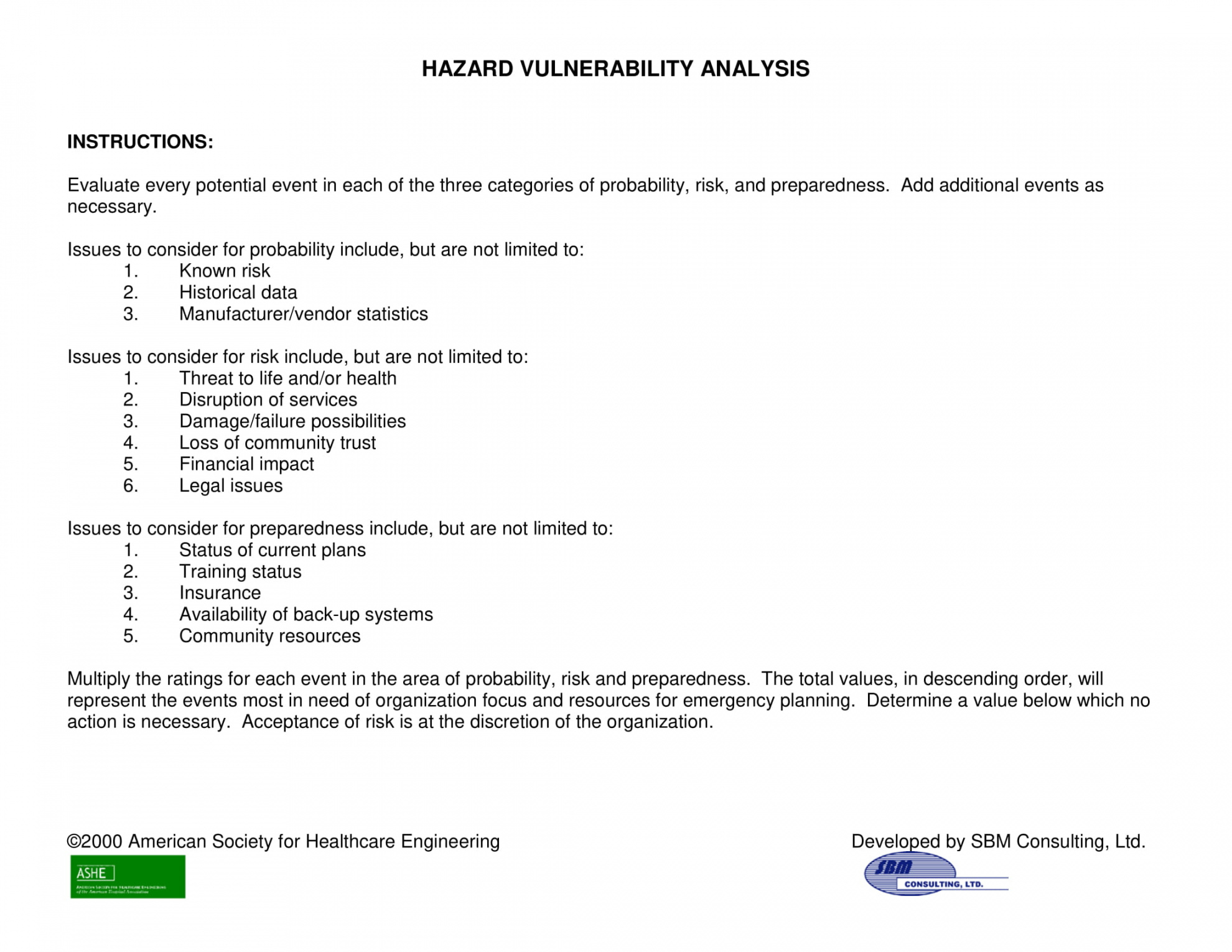 printable 12 hazard vulnerability analysis examples  pdfword  examples hazard vulnerability analysis template excel