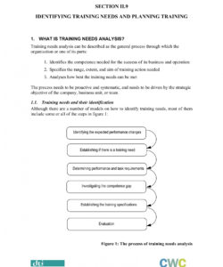 10 training gap analysis examples  pdf  examples training needs analysis report template sample