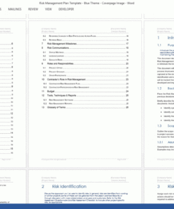 editable risk management plan template ms wordexcel  templates forms credit risk analysis report template pdf