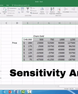 editable sensitivity analysis  microsoft excel 2016  youtube sensitivity analysis spreadsheet template doc