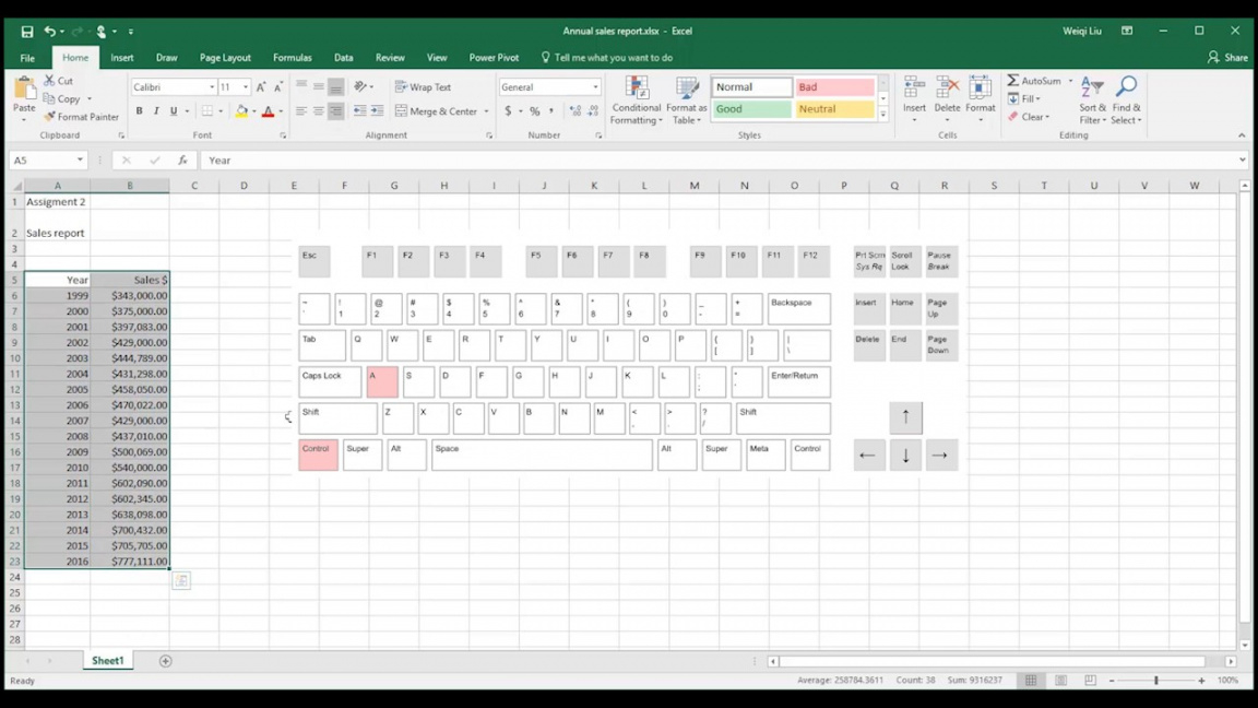 editable trend analysis with microsoft excel 2016  youtube sales trend analysis excel template excel