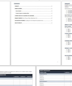 free free competitive analysis templates  smartsheet competitive price analysis template pdf