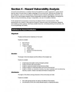 printable 12 hazard vulnerability analysis examples  pdfword  examples system safety hazard analysis report template doc