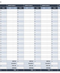 printable free price comparison templates  smartsheet competitive price analysis template excel