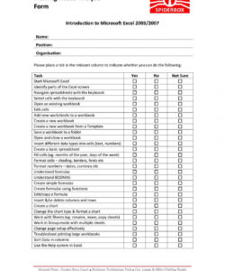 training needs analysis template excel  besttemplates123  best information needs analysis template example