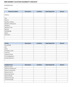 convenience store feasibility study checklist form template  office store visit checklist template pdf
