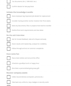 free employee offboarding checklist a guide to graceful exits  work offboarding checklist template