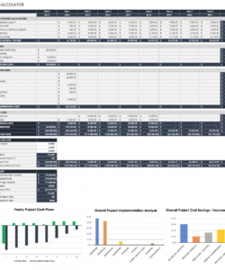 free free roi templates and calculators smartsheet return on investment analysis template sample