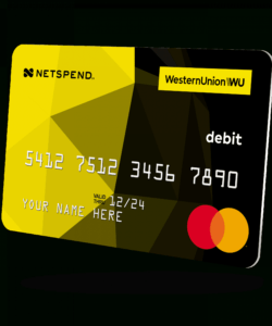 free western union® netspend® prepaid mastercard®  western union us western union prepaid direct deposit form