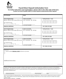 payroll direct deposit authorization form  manualzz direct deposit payroll authorization form pdf