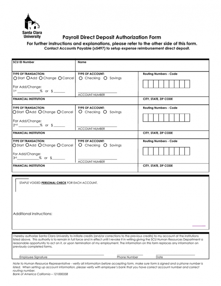 payroll direct deposit authorization form  manualzz direct deposit payroll authorization form pdf