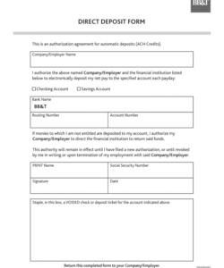 editable bbt directpdffillercom  fill online printable fillable electronic funds transfer deposit form template