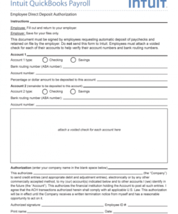 editable intuit direct deposit form pdf for vendors spanish generic direct deposit form template sample
