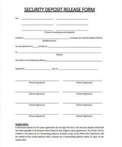 printable free 6 rental deposit forms in samples examples formats non refundable rental deposit form template