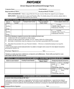 editable direct deposit form template  atelierkafana bank direct deposit form template word