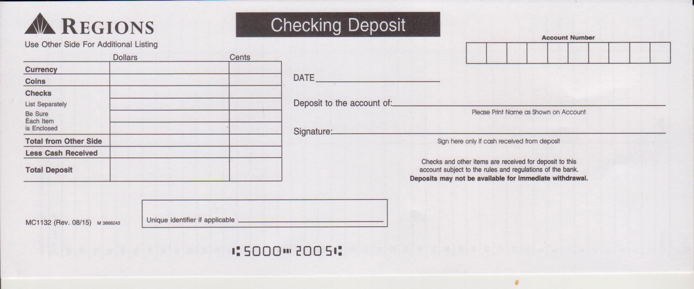 editable regions bank deposit slip  free printable template bank deposit slip template excel