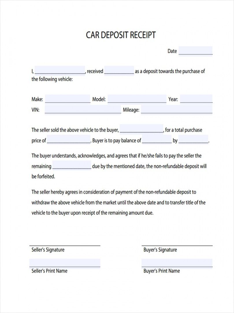 sample 017 template ideas security deposit receipt doc unbelievable non refundable deposit form template pdf