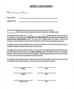 sample free 6 rental deposit forms in pdf security deposit agreement letter pdf