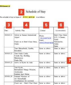 printable 17 create travel itinerary template us visa formating with travel itinerary template for visa application example