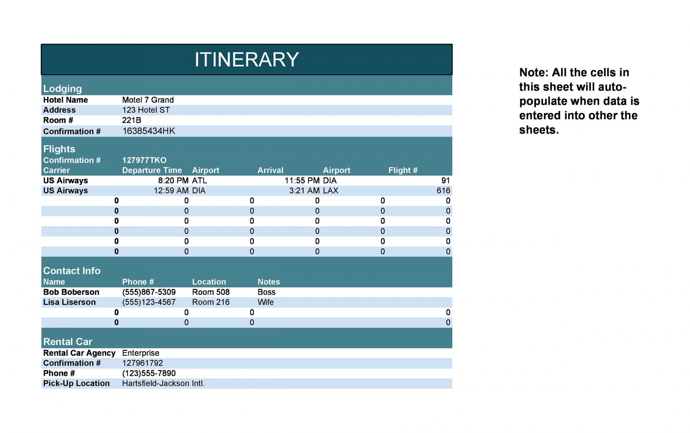 travel agent itinerary management