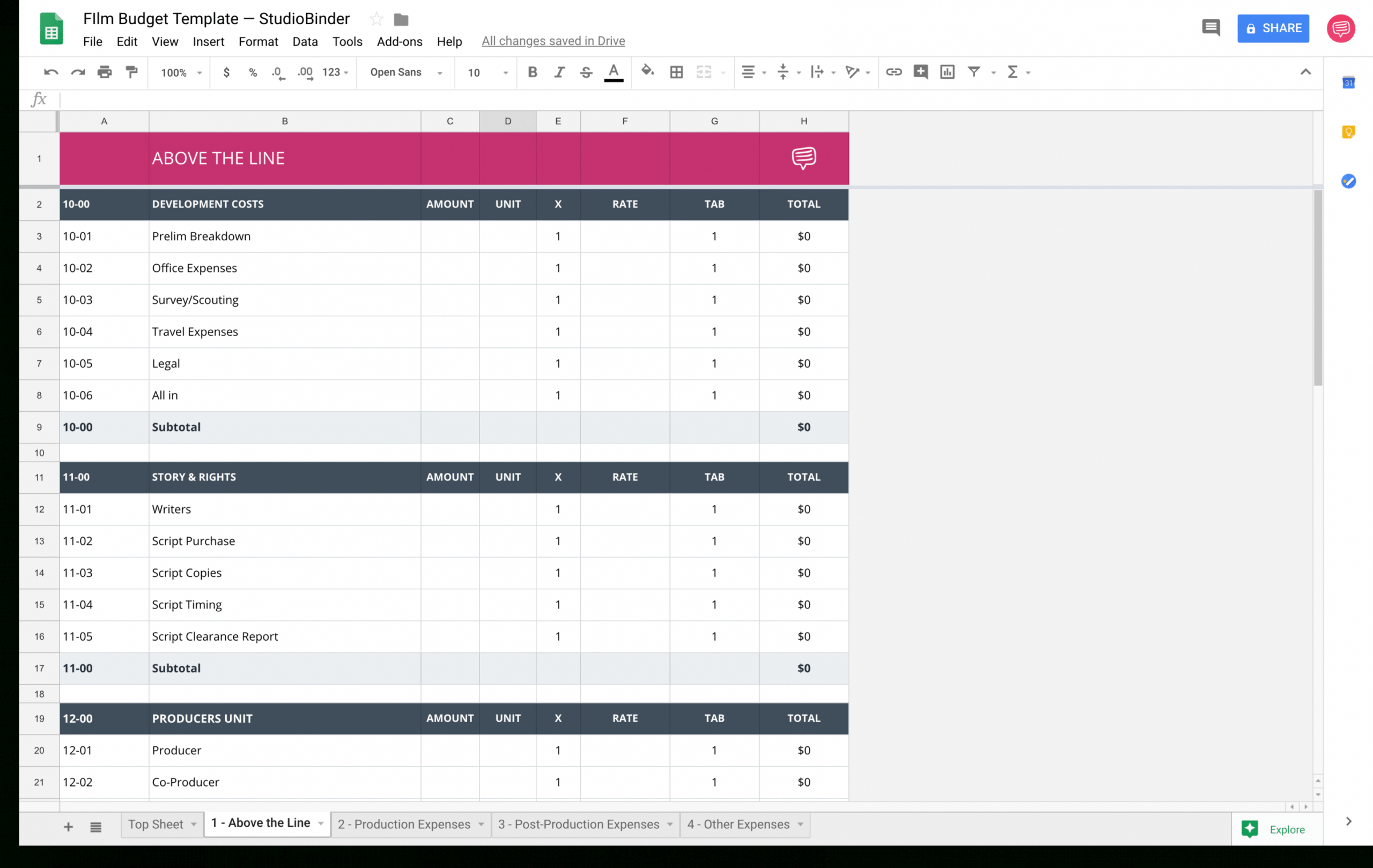 download your free film budget template for film &amp;amp; video student film budget template sample