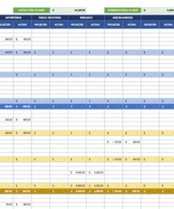 Music Marketing Budget Template