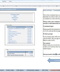 editable beauty salon budget template  cfotemplates salon budget template pdf