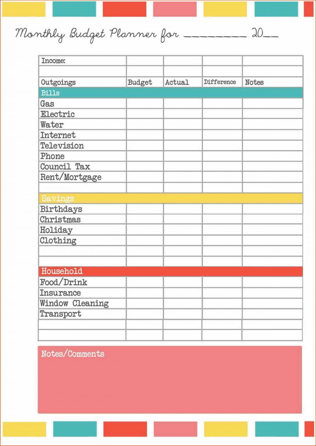 editable expenses and me spreadsheet for self employed personal free self direction budget template