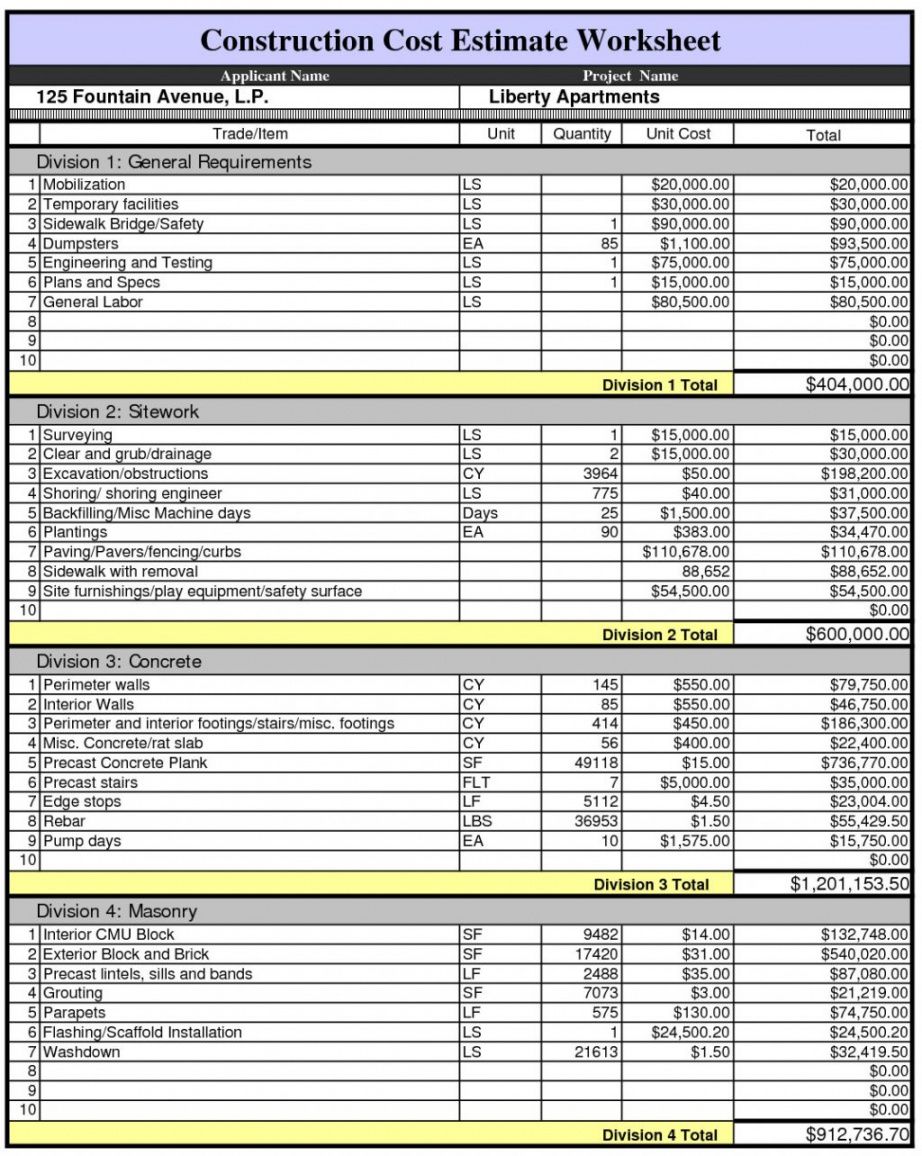new-construction-budget-template