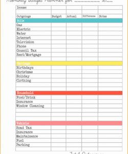 editable military family budget worksheet monthly bill spreadsheet self direction budget template example