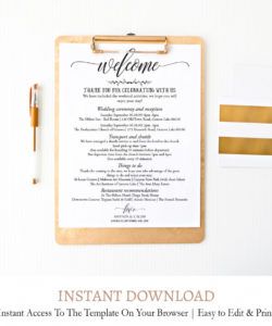 editable wedding weekend itinerary template c6 bridal shower itinerary template doc