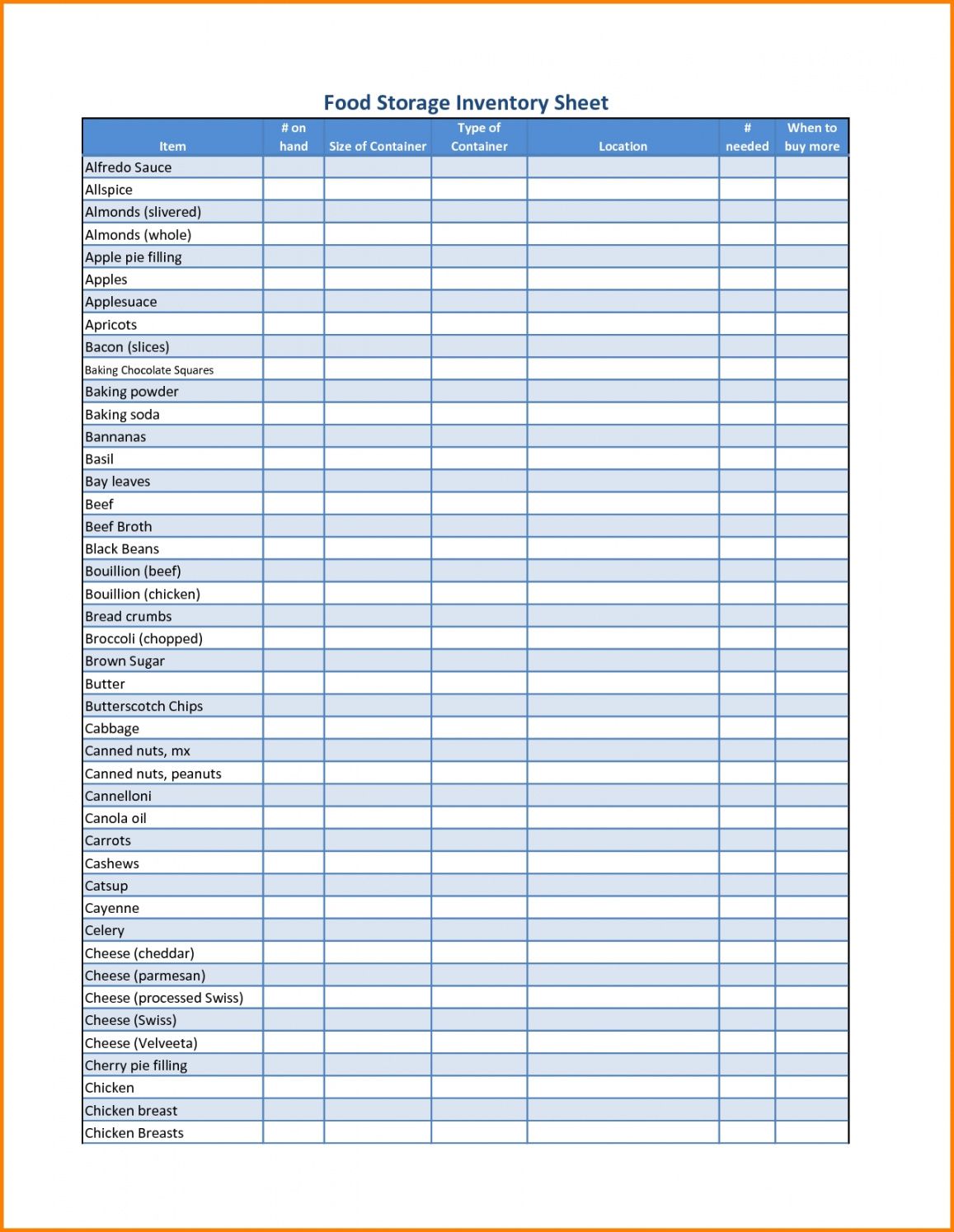 free food pantry inventory spreadsheet spreadsheets excel home food pantry budget template word