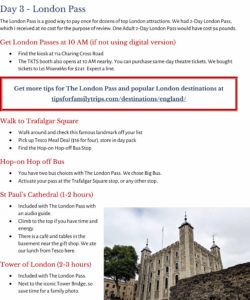 free one week in london  my family&amp;#039;s itinerary london travel itinerary template word