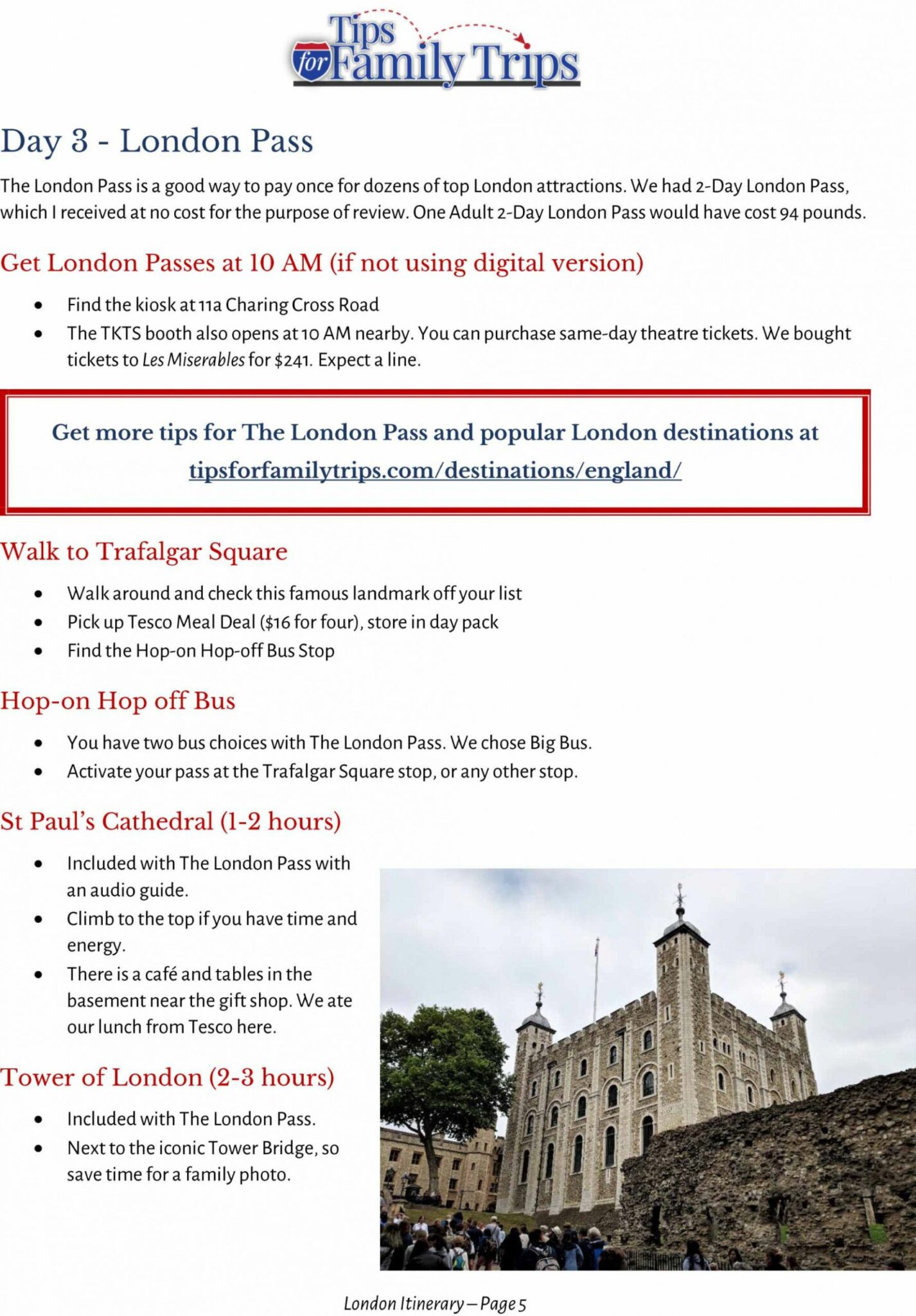 Free One Week In London My Family's Itinerary London Travel Itinerary ...