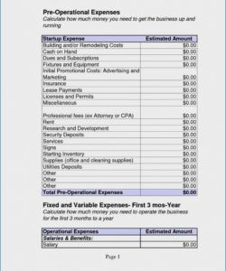 free start up business budget template ~ addictionary cleaning business budget template word