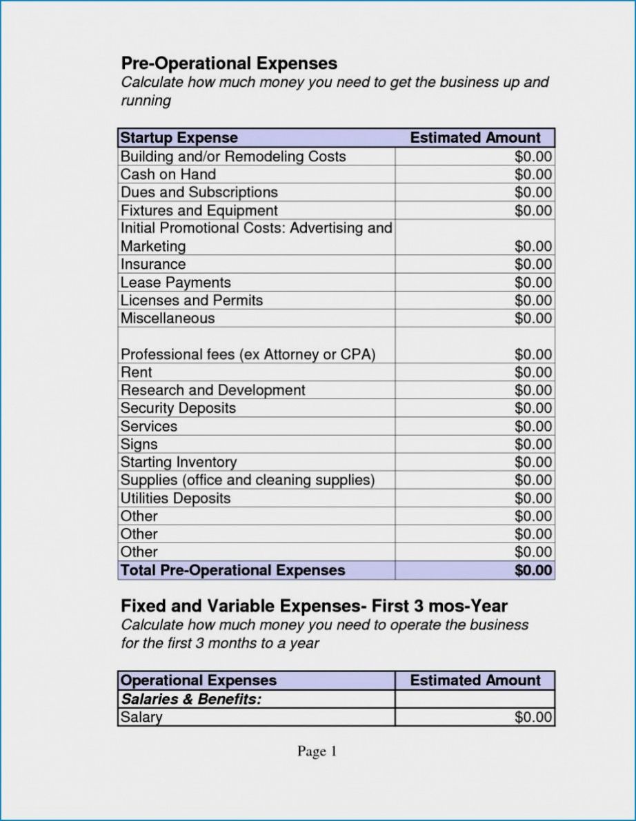 free start up business budget template ~ addictionary cleaning business budget template word