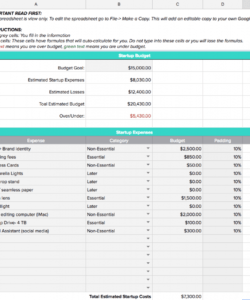 how to create a startup budget  free business budget template small business startup business budget template