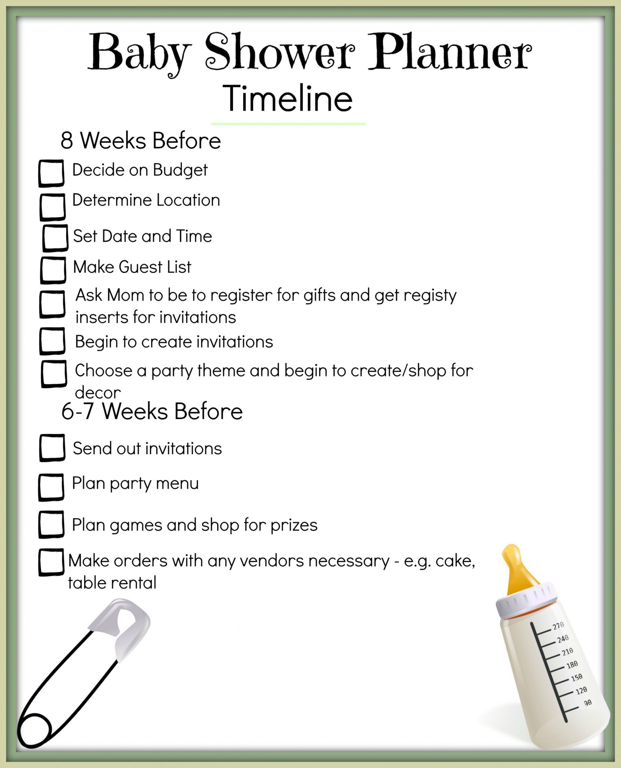 printable 36 baby shower agenda baby shower itinerary template doc