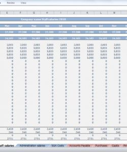 printable beauty salon budget template  cfotemplates salon budget template pdf