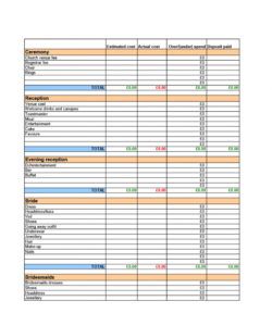 printable sample wedding et spreadsheet great spreadsheets tips laboratory budget template word