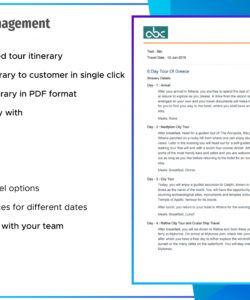 printable travel ceo itinerary management  travel ceo  travel agency travel agent itinerary template example