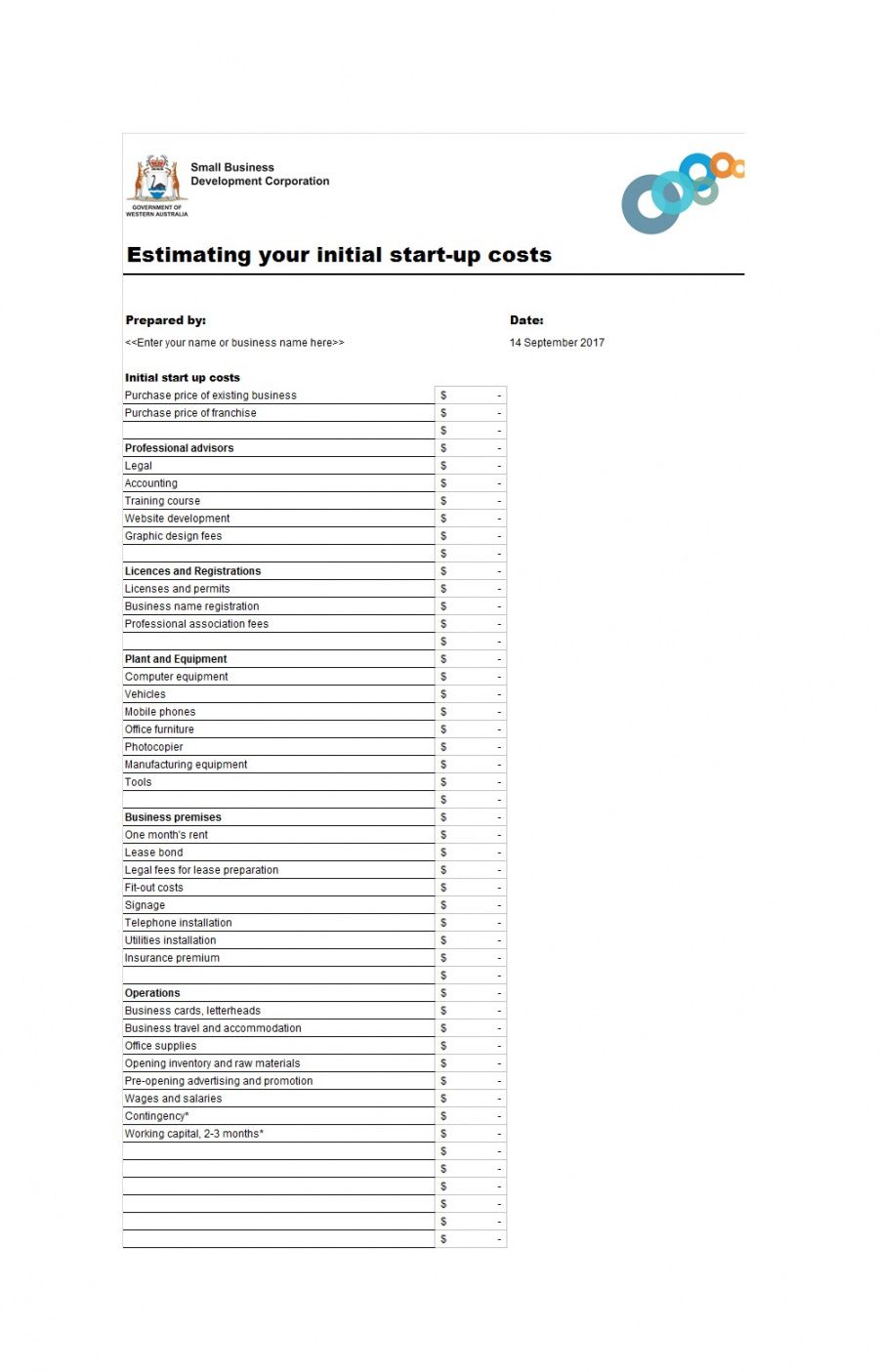 sample 50 best startup budget templates free download ᐅ templatelab office furniture budget template word