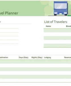 sample family trip agenda template vacation calendar schedule travel planner itinerary template excel