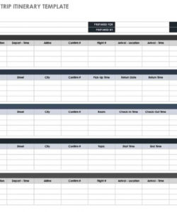 sample free itinerary templates  smartsheet international travel itinerary template doc