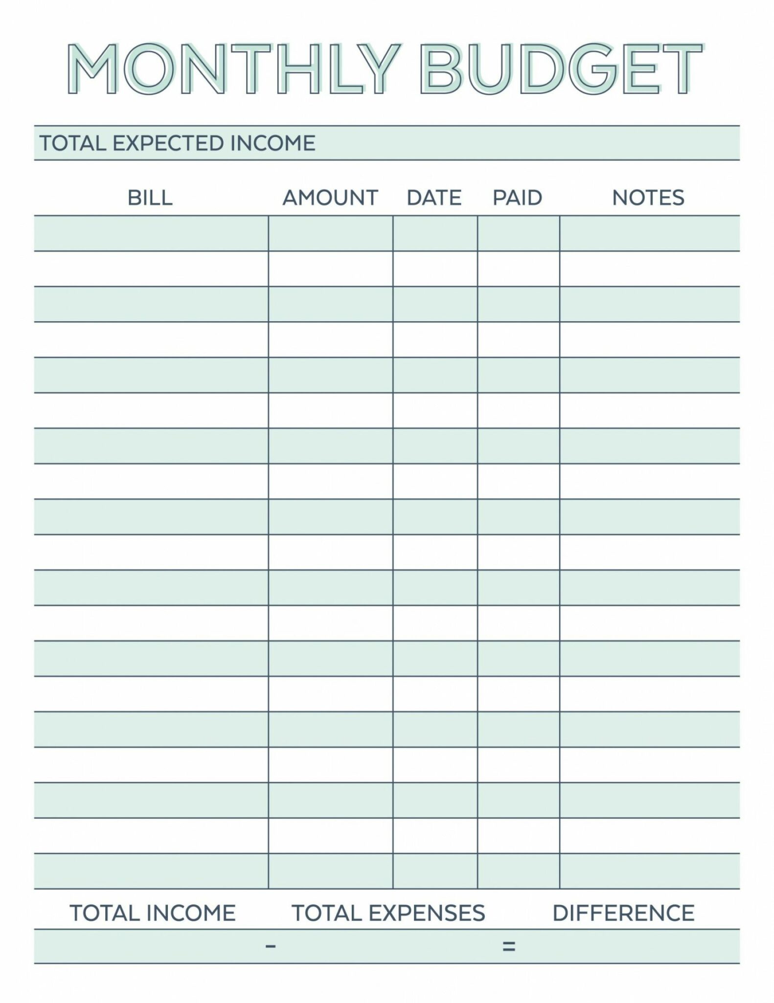 Sample Free Personal Monthly Budget Spreadsheet Late Example Excel