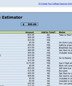 sample medical school budget template  template creator private school budget template