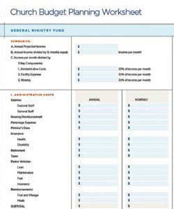 editable sample church budget template  will work template business budget template for church ministry sample