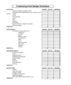 free fundraising event budget template  template creator nonprofit fundraising budget template excel