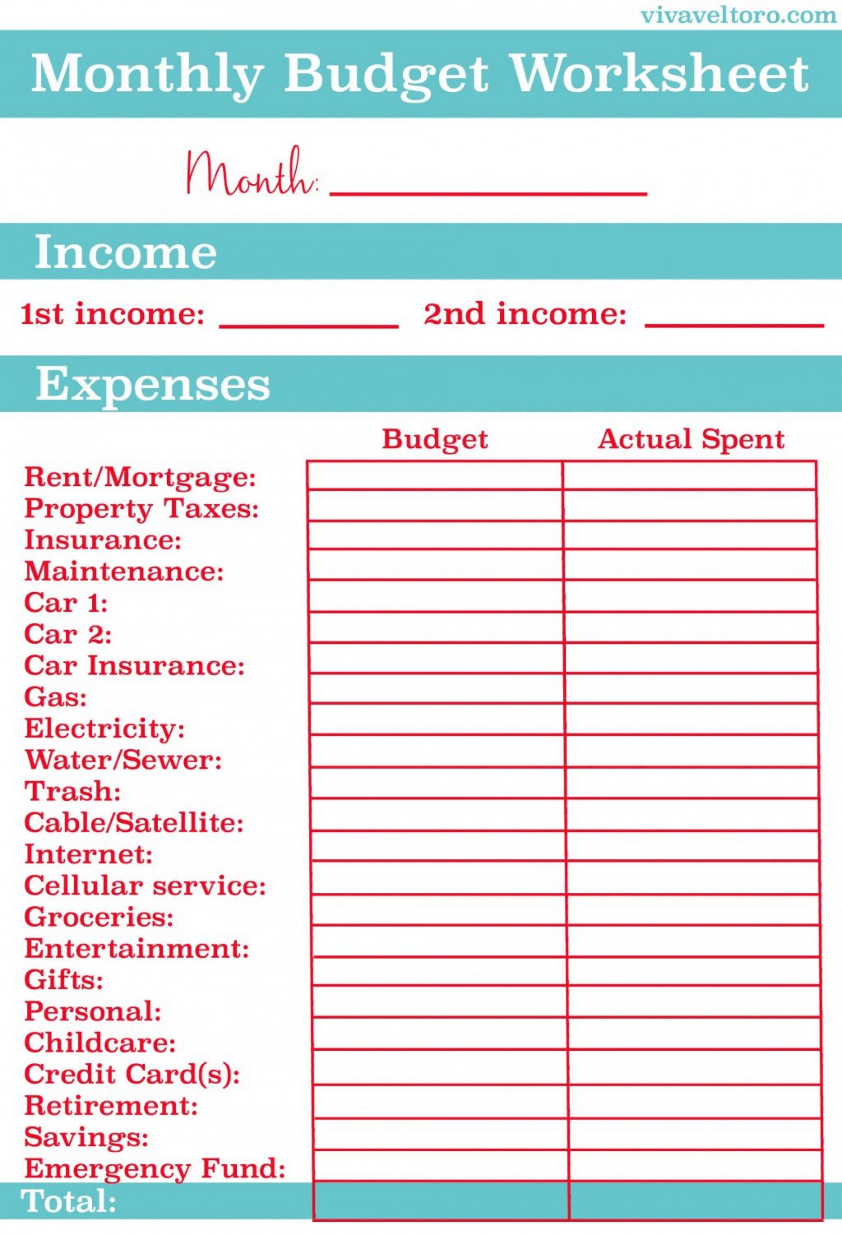 free home budget template ~ addictionary easy household budget template excel